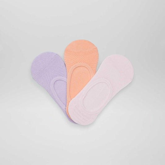 Pack de 3 medias tobilleros ROSA