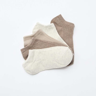 Pack de 5 pares de medias invisibles BEIGE