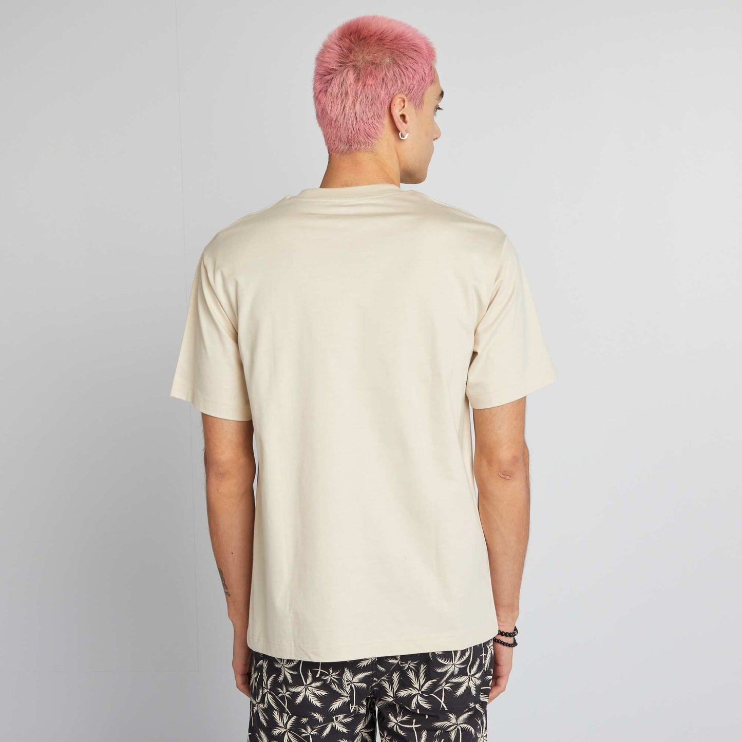 Camiseta de manga corta 'New York' BEIGE