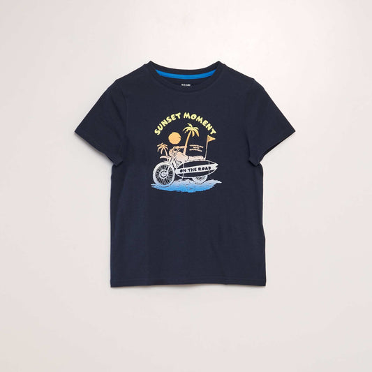 Camiseta estampada AZUL