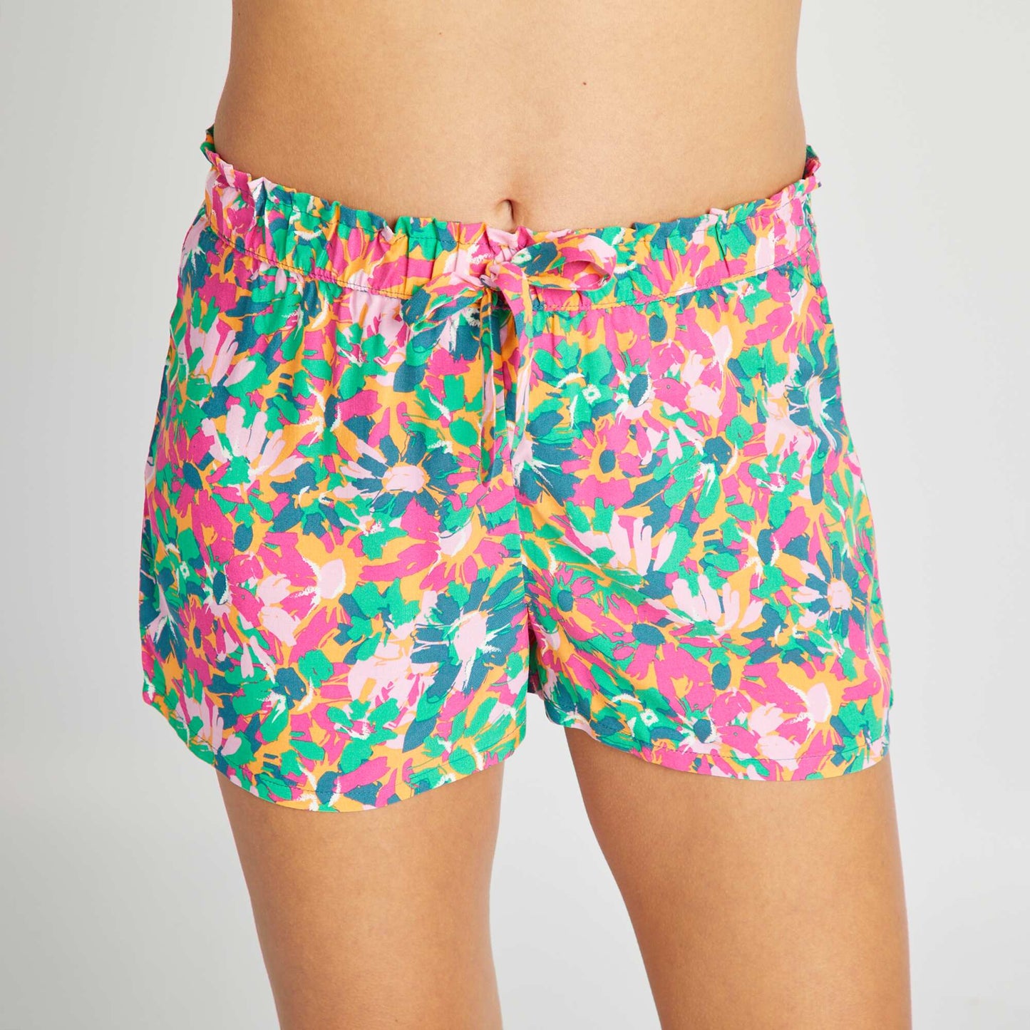 Short de pijama vaporoso NARANJA