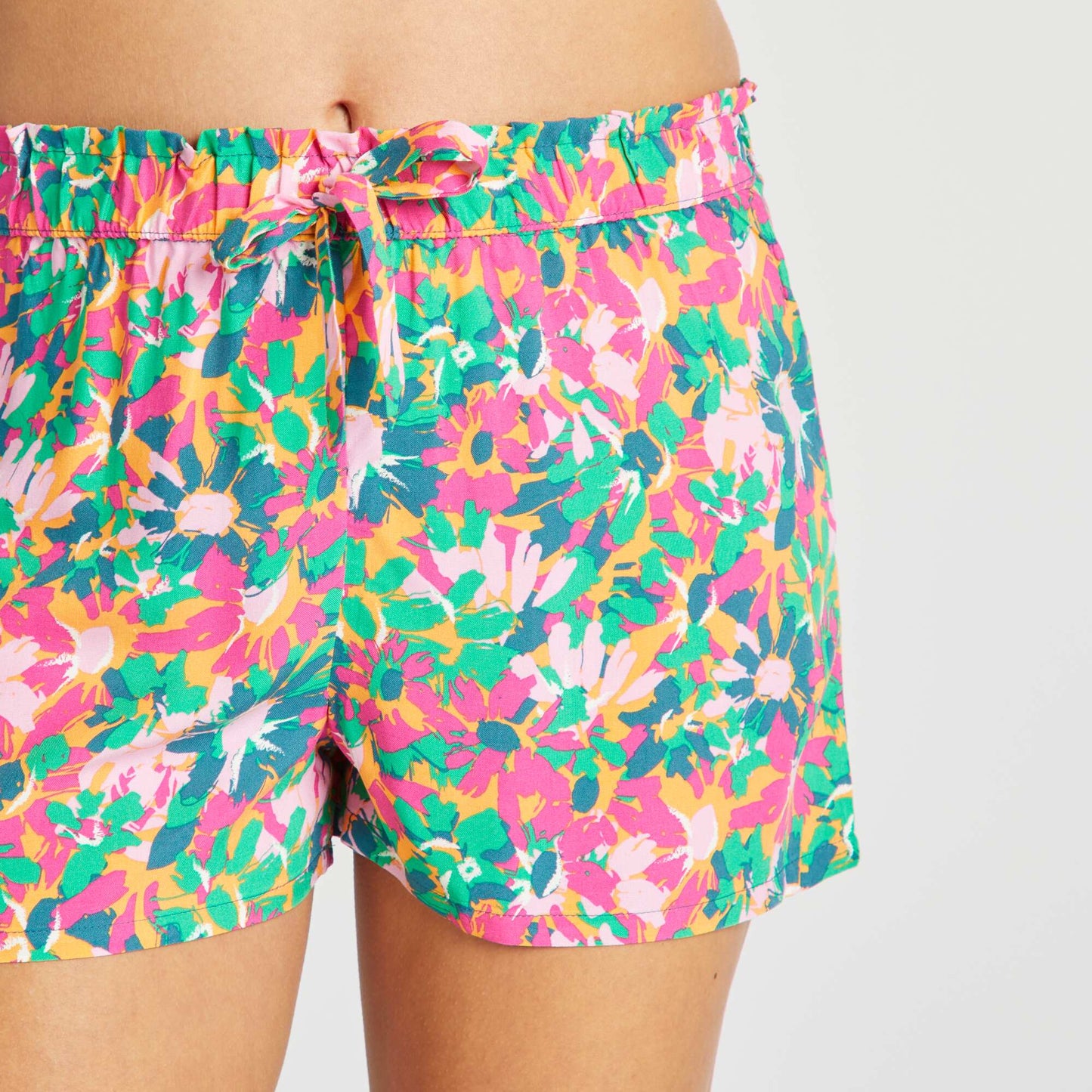 Short de pijama vaporoso NARANJA