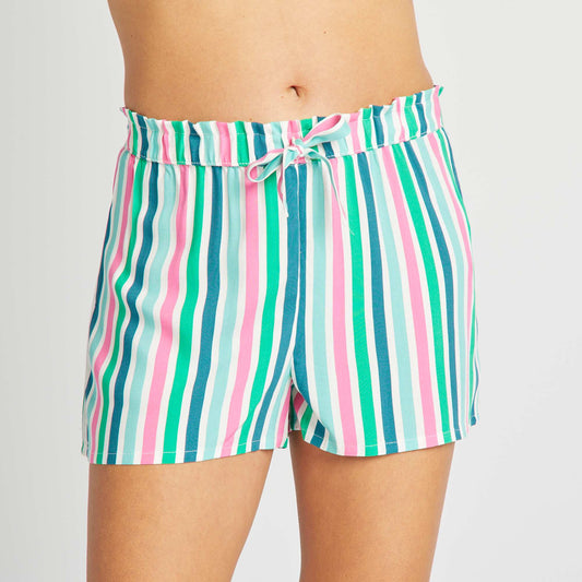 Short de pijama vaporoso BLANCO