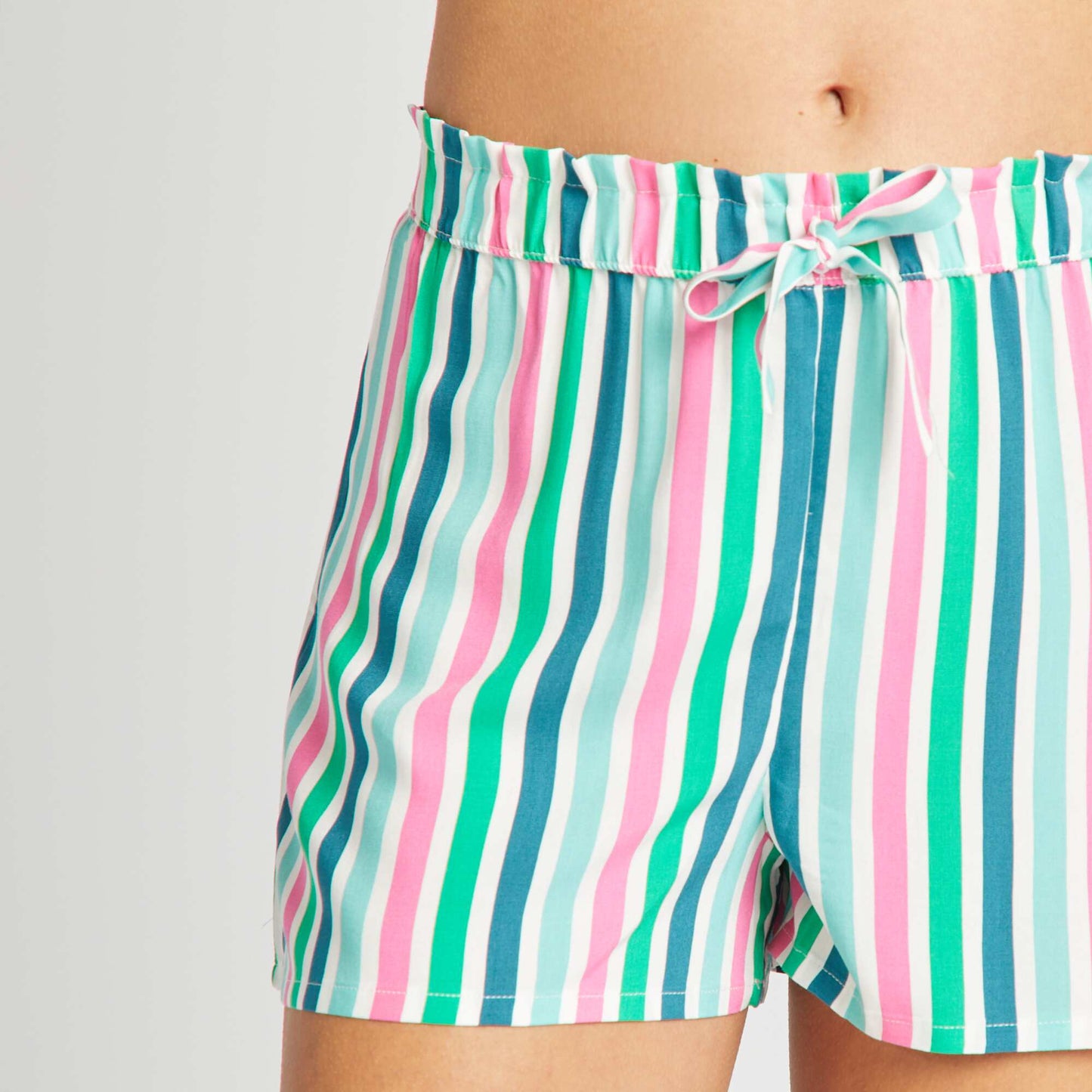 Short de pijama vaporoso BLANCO