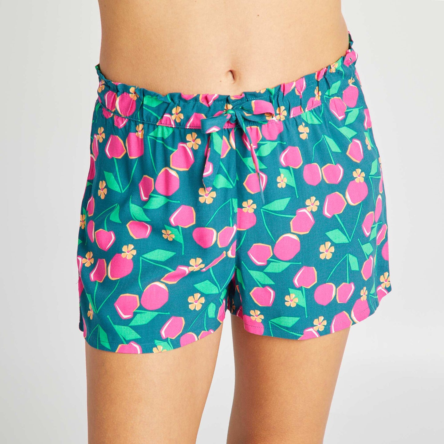 Short de pijama vaporoso AZUL