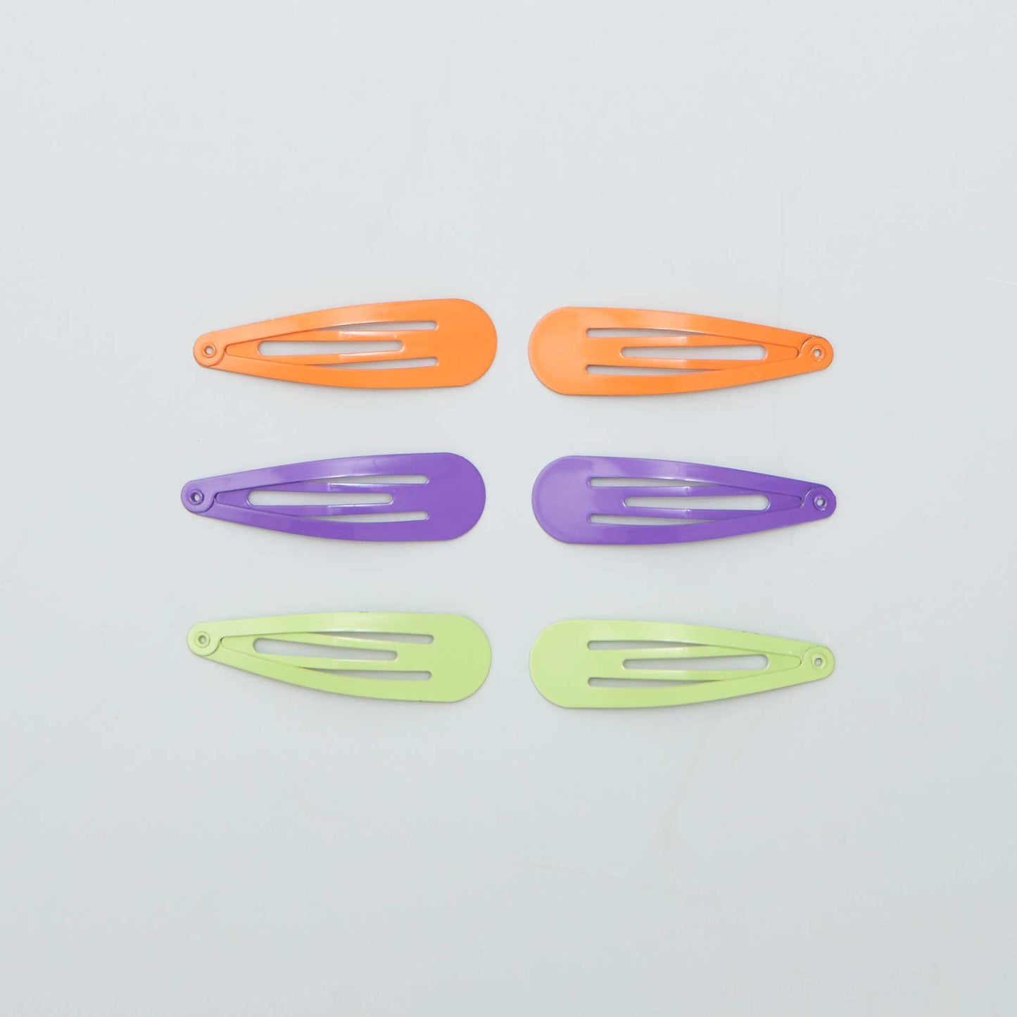 Pack de 6 pinzas de clip de colores PURPURA