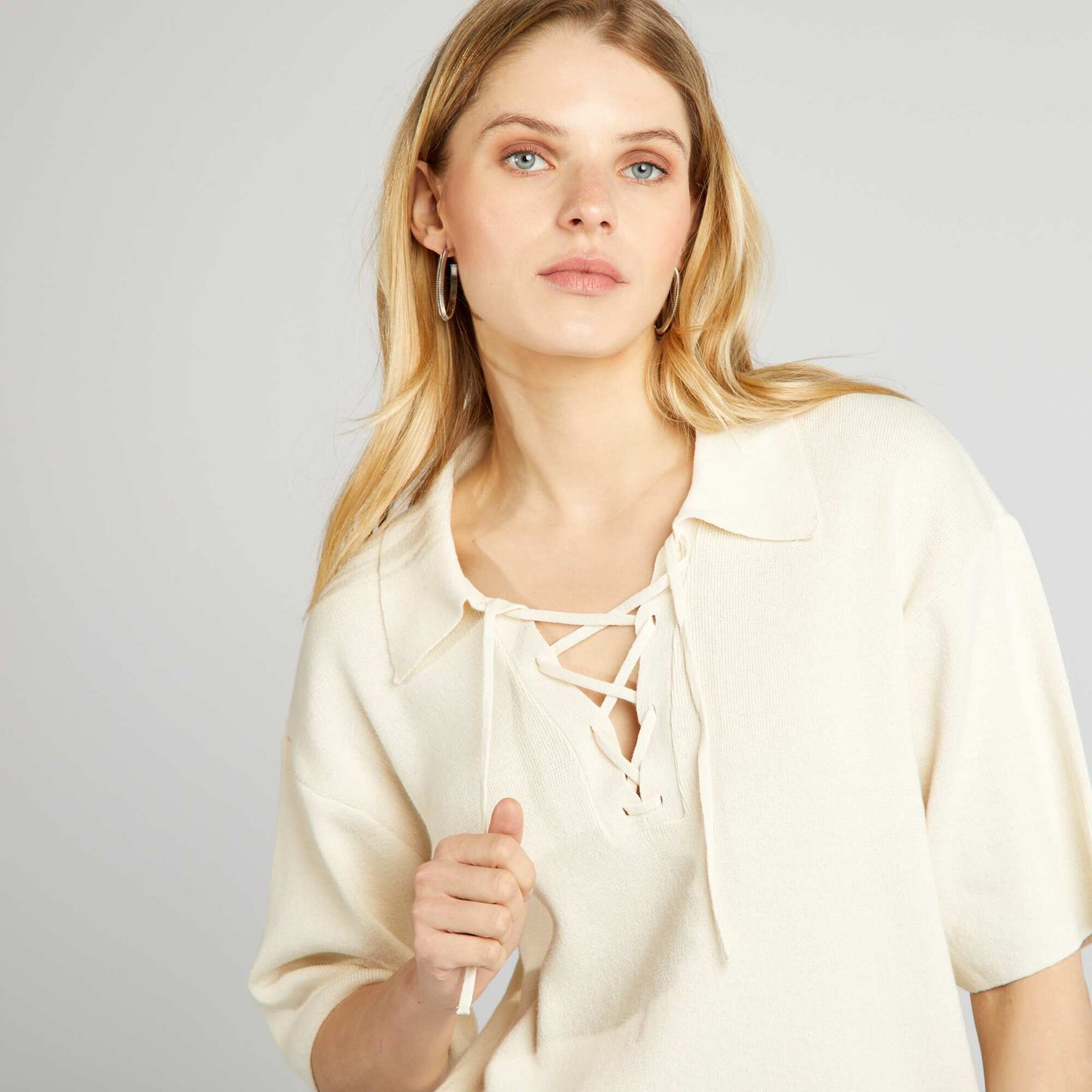 Sweater de punto BEIGE