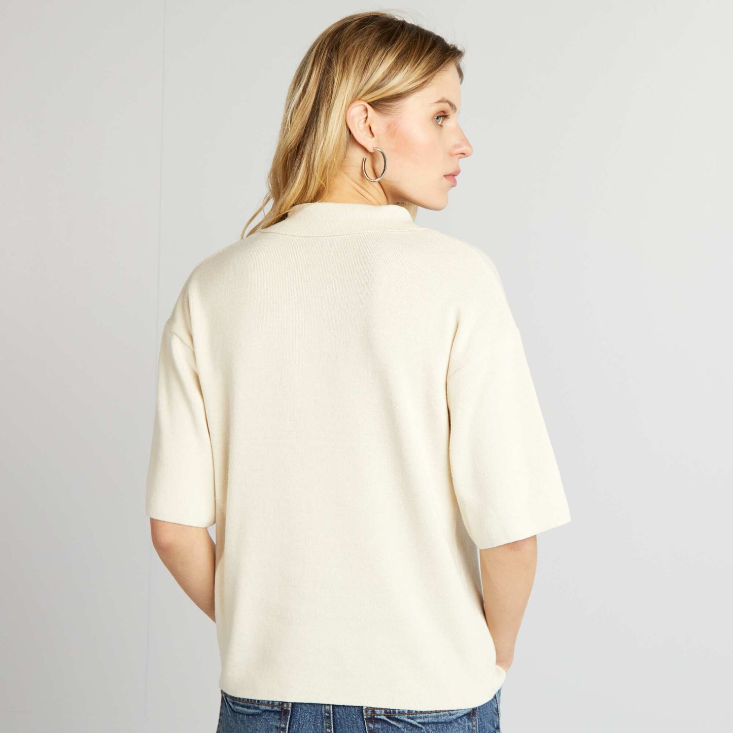 Sweater de punto BEIGE