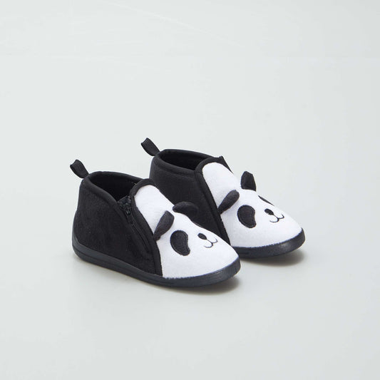 Zapatillas de casa 'panda' BLANCO