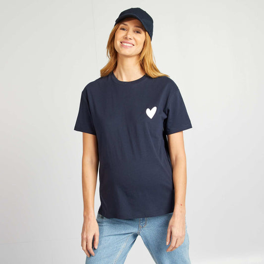 Camiseta lactancia con estampado BLANCO