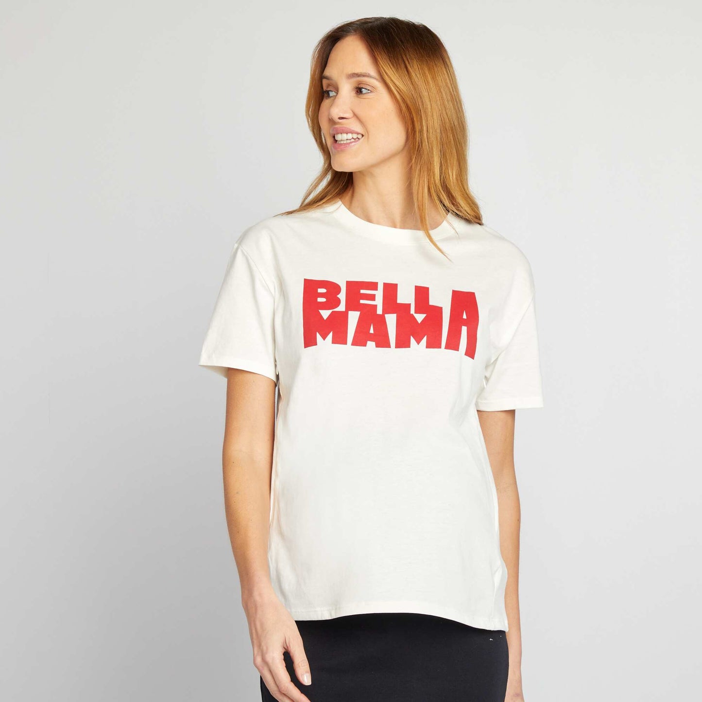 Camiseta lactancia con estampado BLANCO