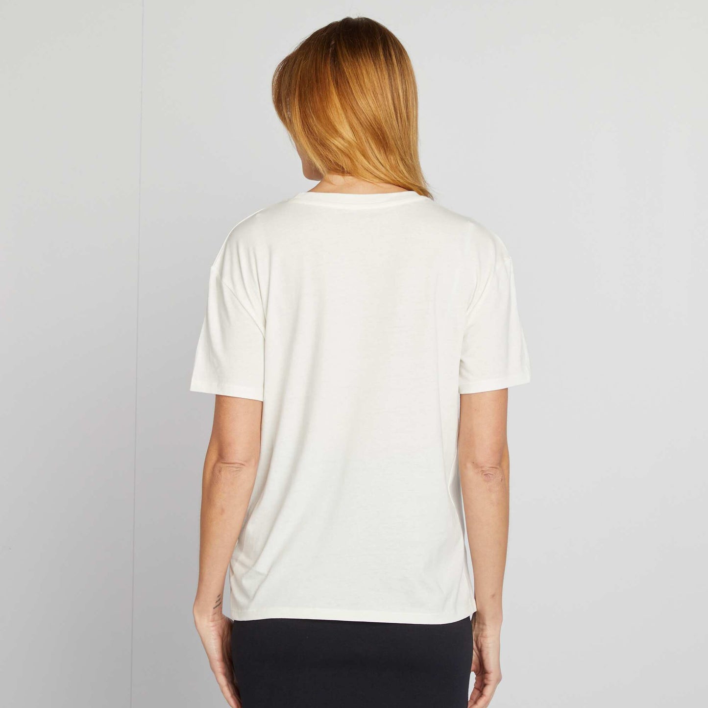 Camiseta lactancia con estampado BLANCO