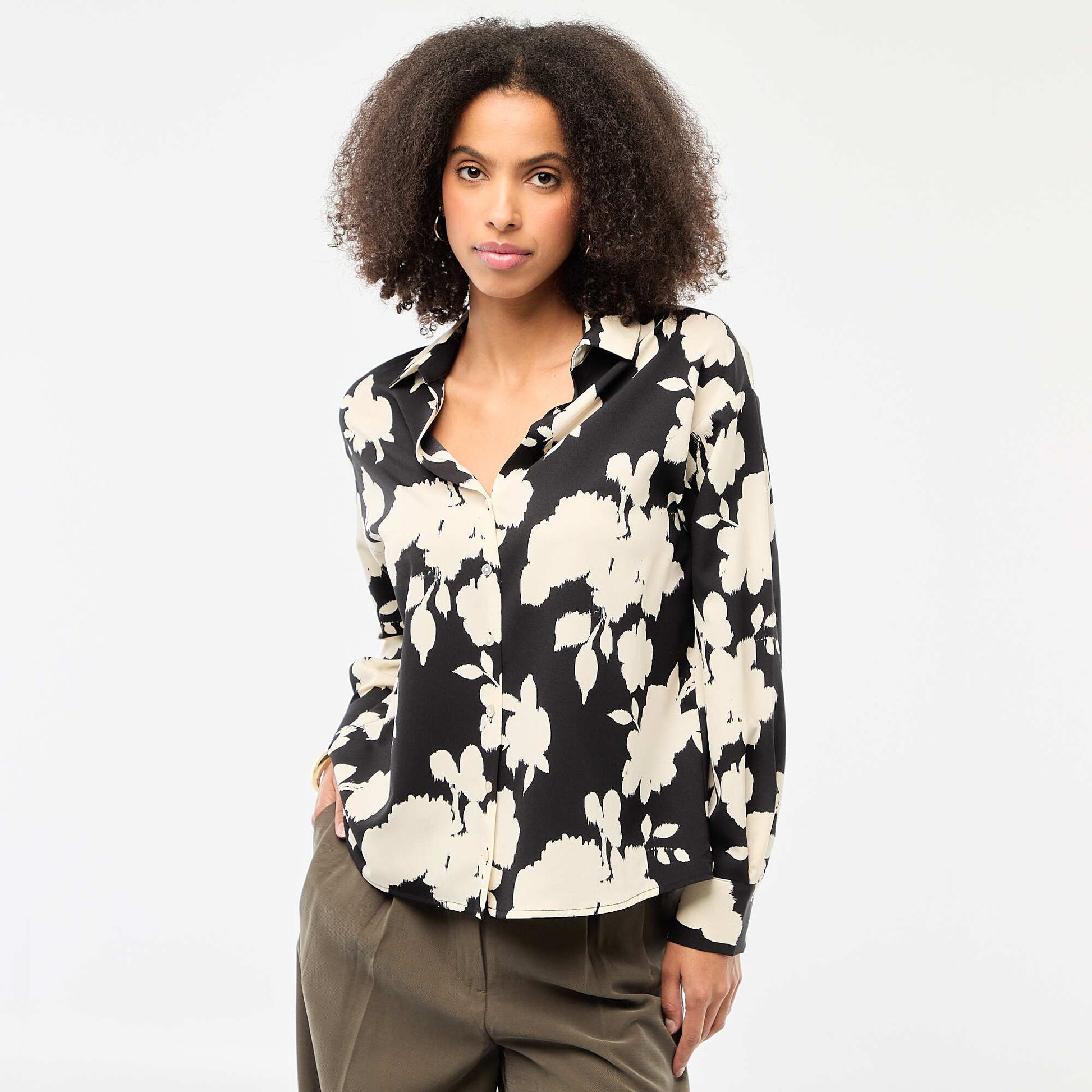 Blusa fluida NEGRO