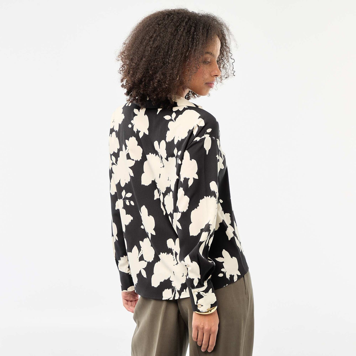 Blusa fluida NEGRO