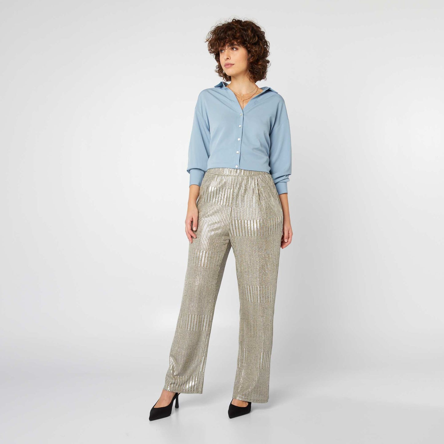 Blusa fluida AZUL
