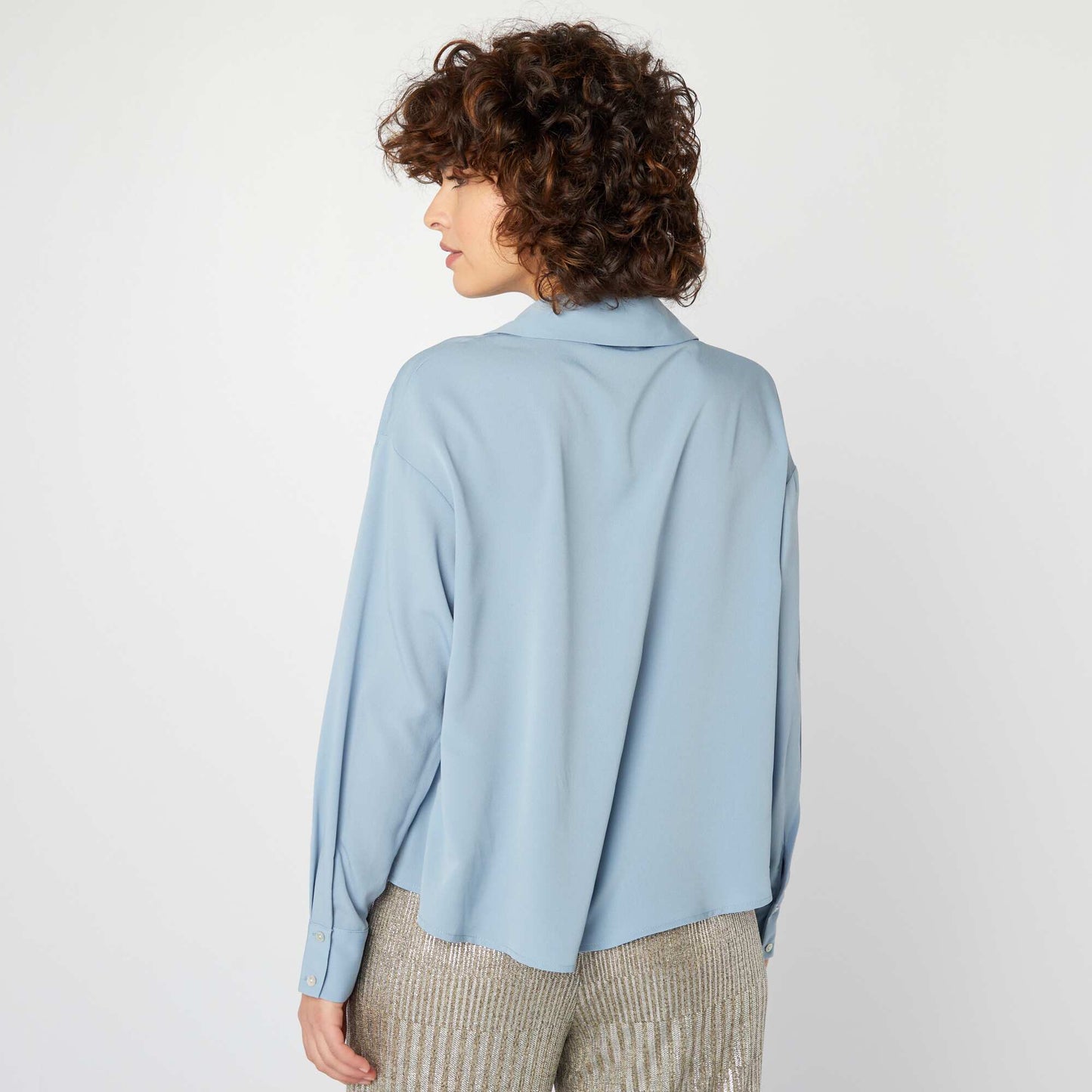 Blusa fluida AZUL