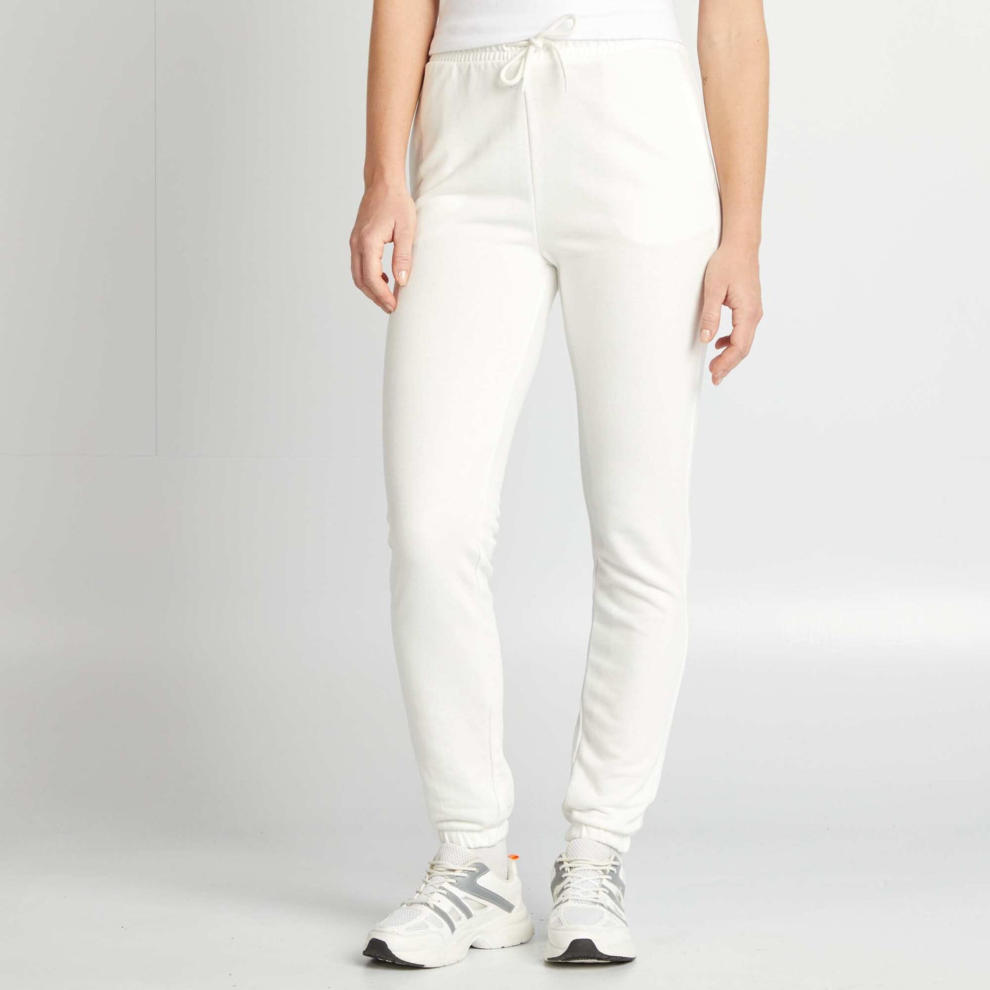 Pantalón de jogging liso fino BLANCO
