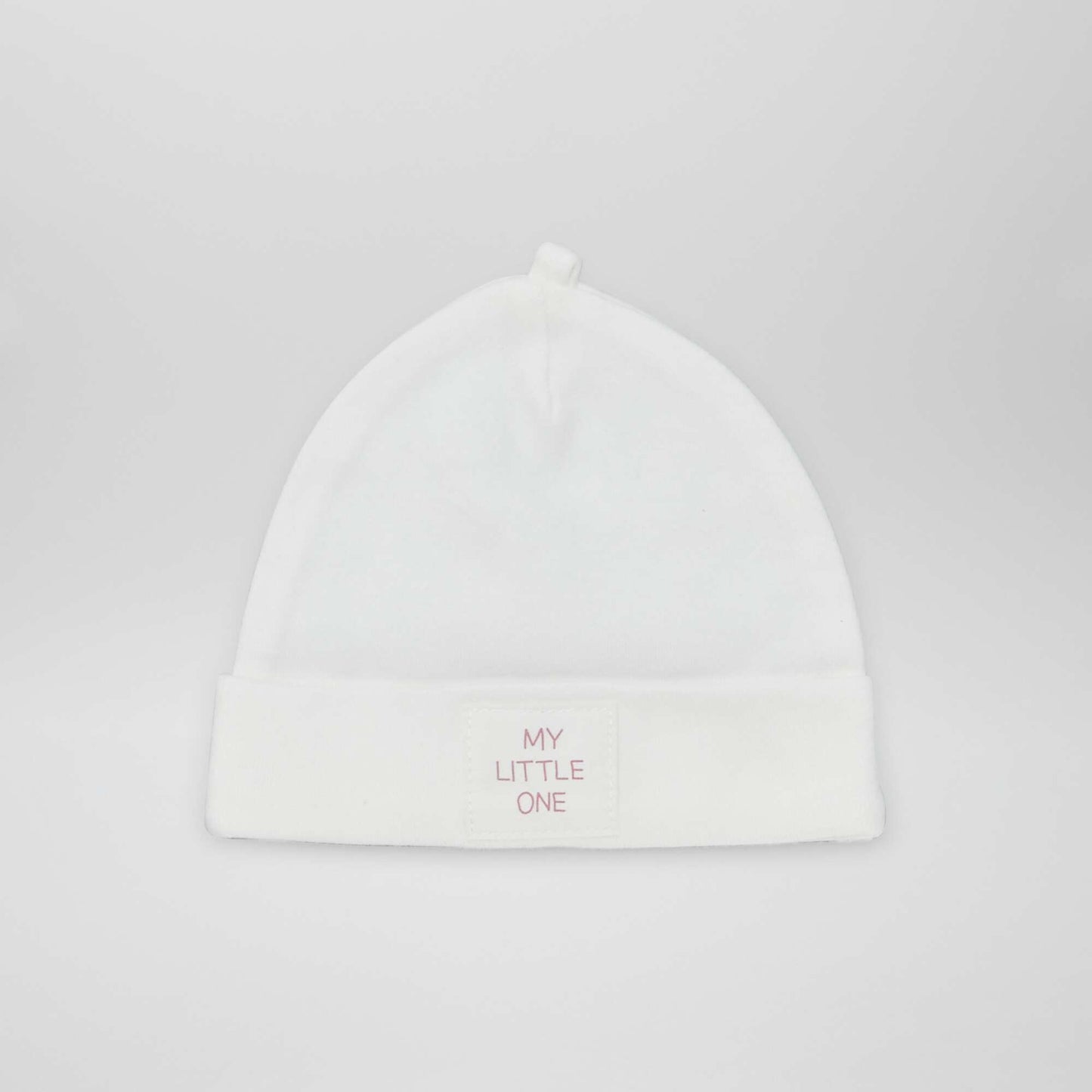 Pack de 2 gorros con parche BLANCO