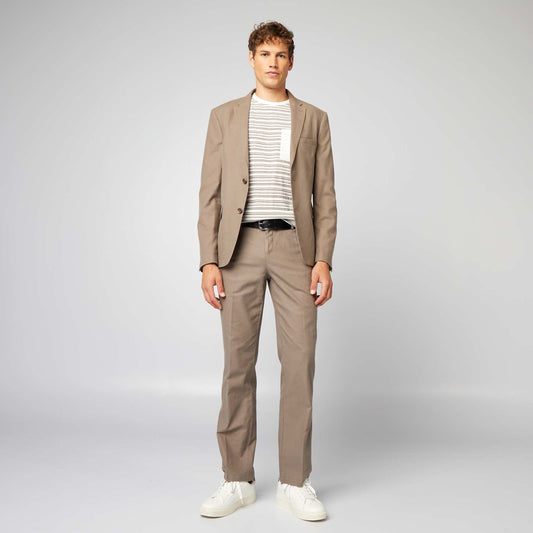 Pantalón de traje slim BEIGE