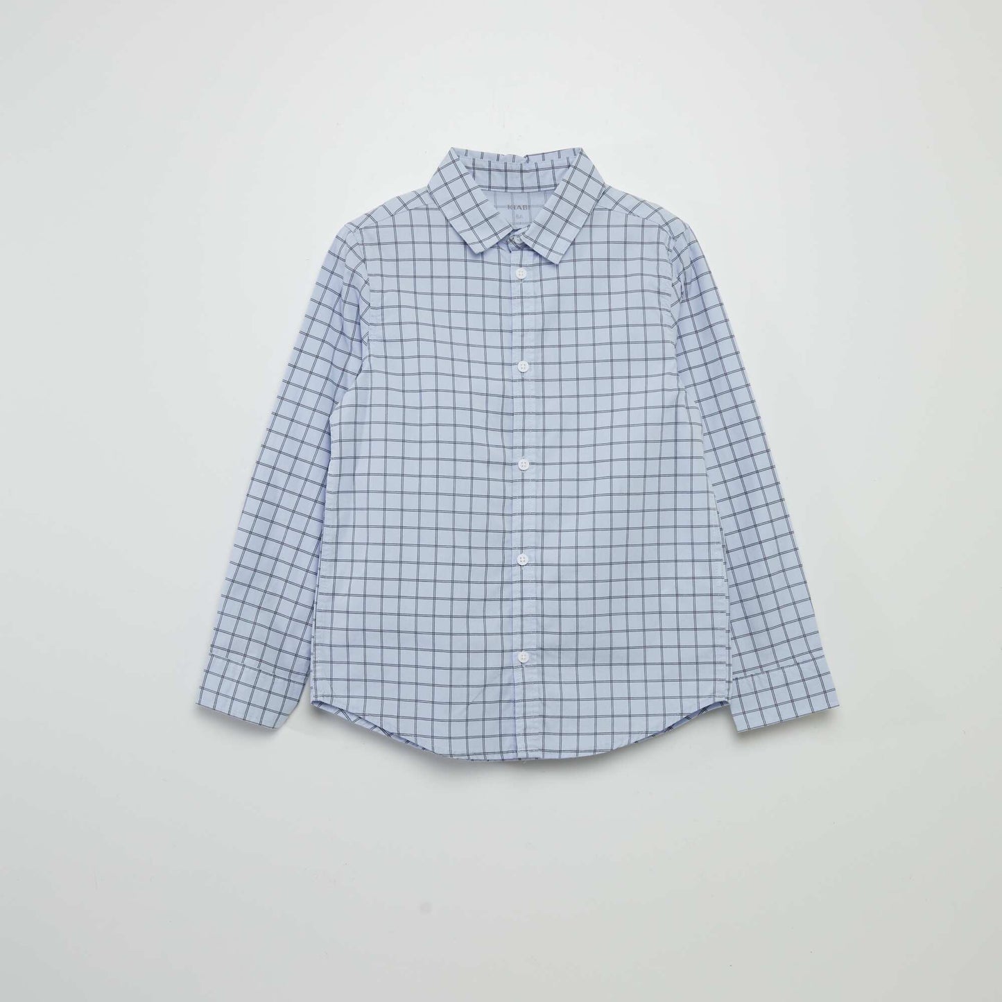 Camisa de popelina estampada AZUL