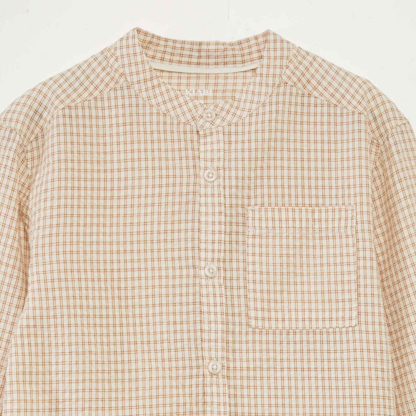 Camisa de cuadros BEIGE