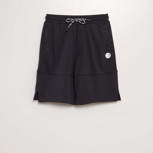 Short bermuda de chándal politricot NEGRO