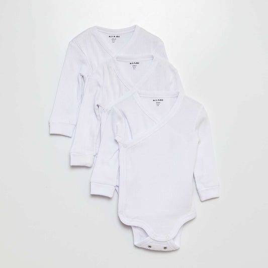 Pack de 3 bodies evolutivos BLANCO