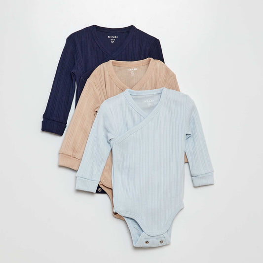 Pack de 3 bodies evolutivos AZUL
