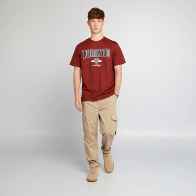 Jogpant con bolsillos con solapa BEIGE