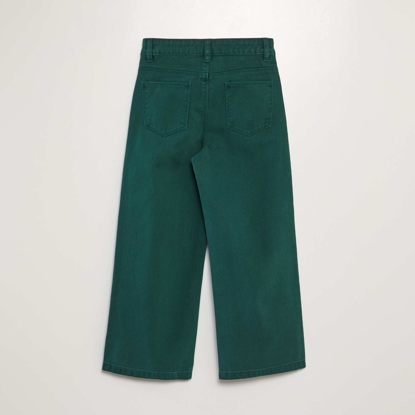 Jean wide leg de tiro alto VERDE