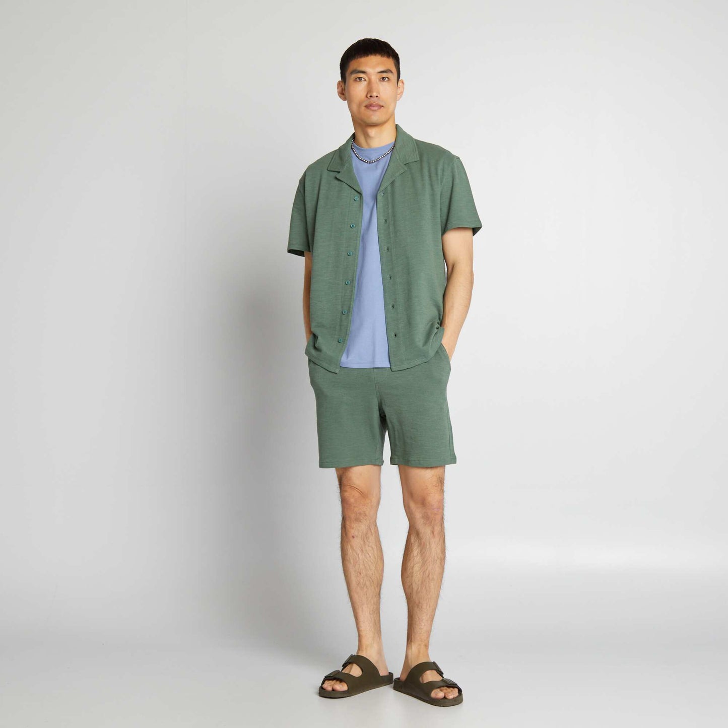 Bermudas de chándal ligeras VERDE