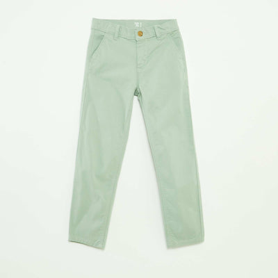Pantalón chino slim VERDE