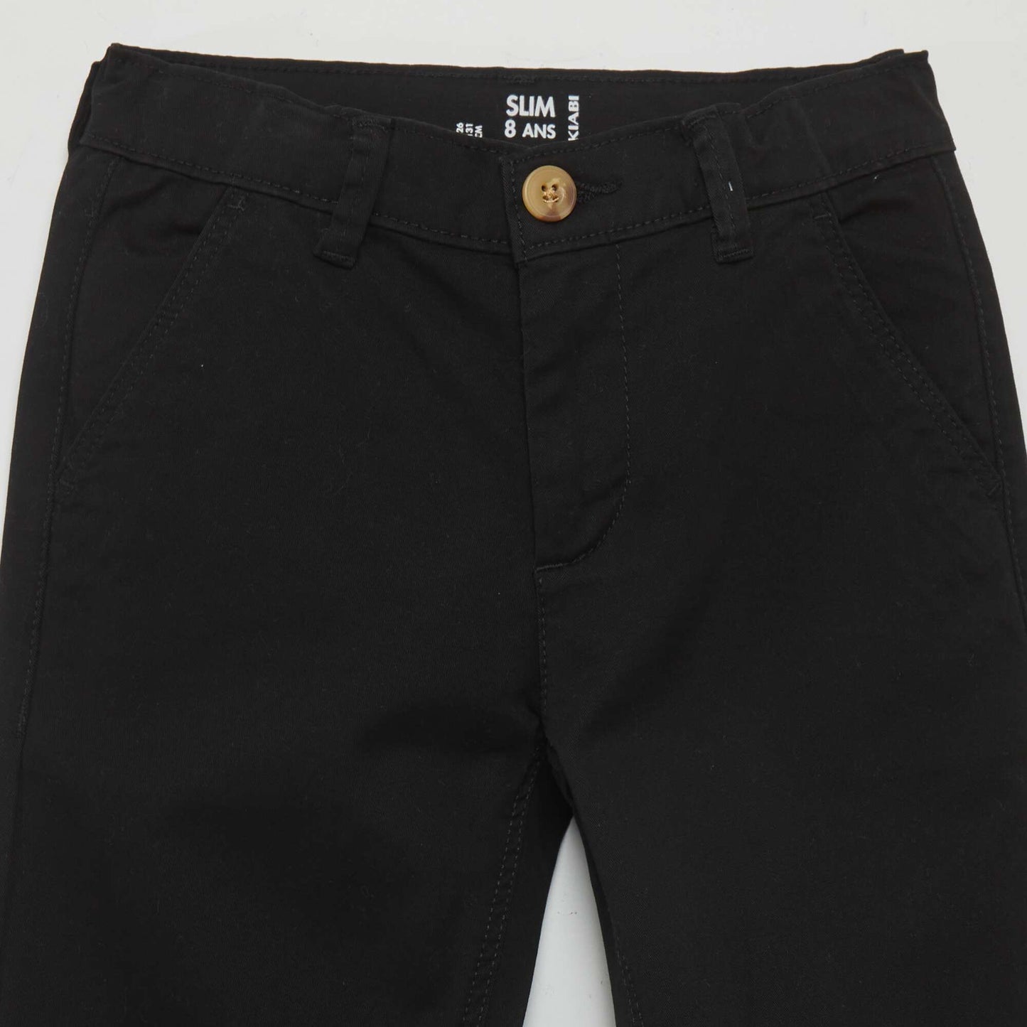 Pantalón chino slim negro