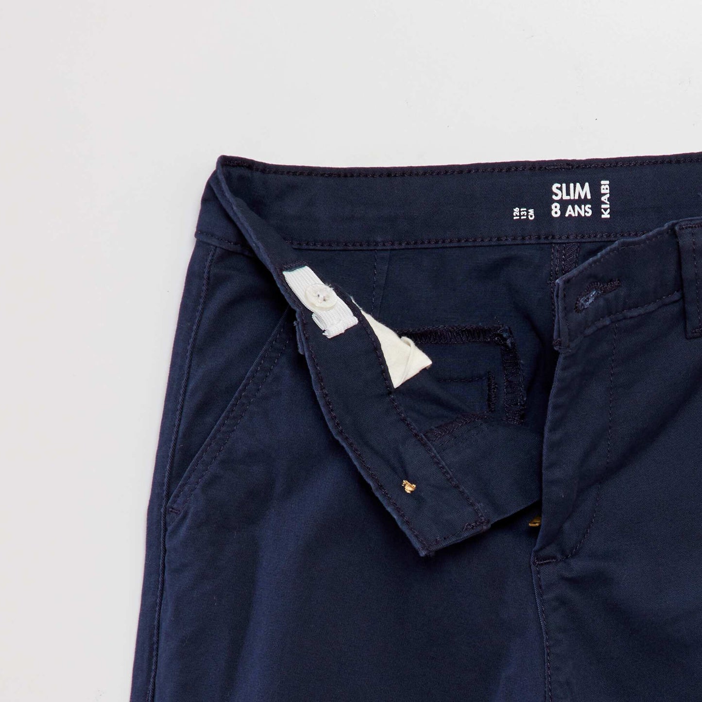 Pantalón chino slim azul