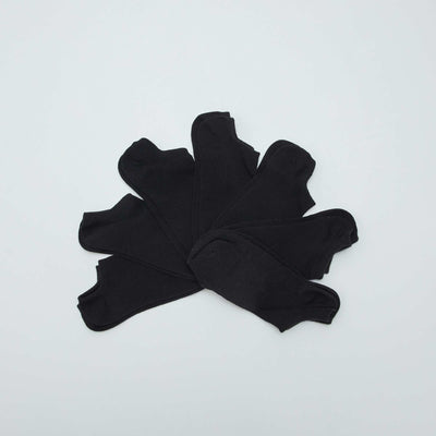 Pack de 7 pares de medias invisibles NEGRO