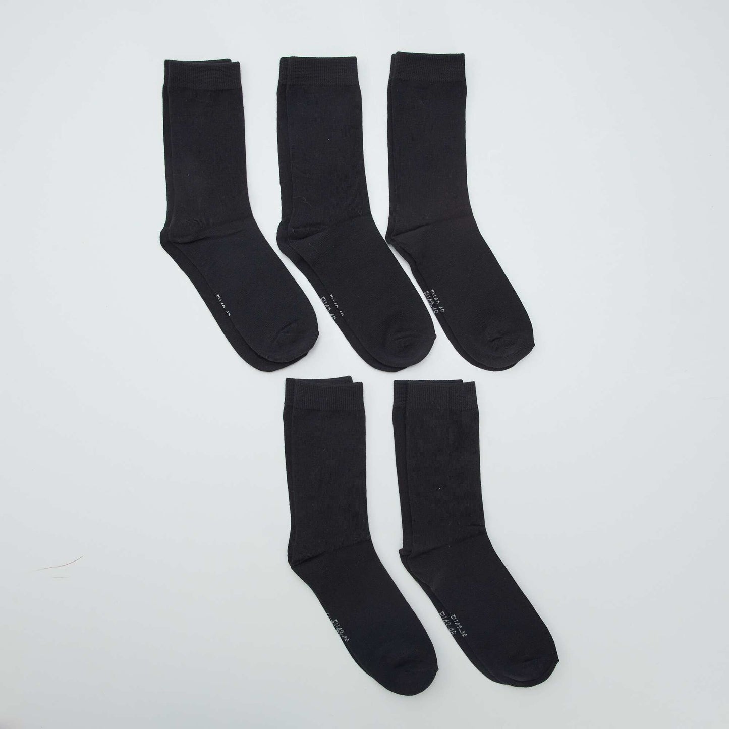 Pack de 5 pares de medias NEGRO