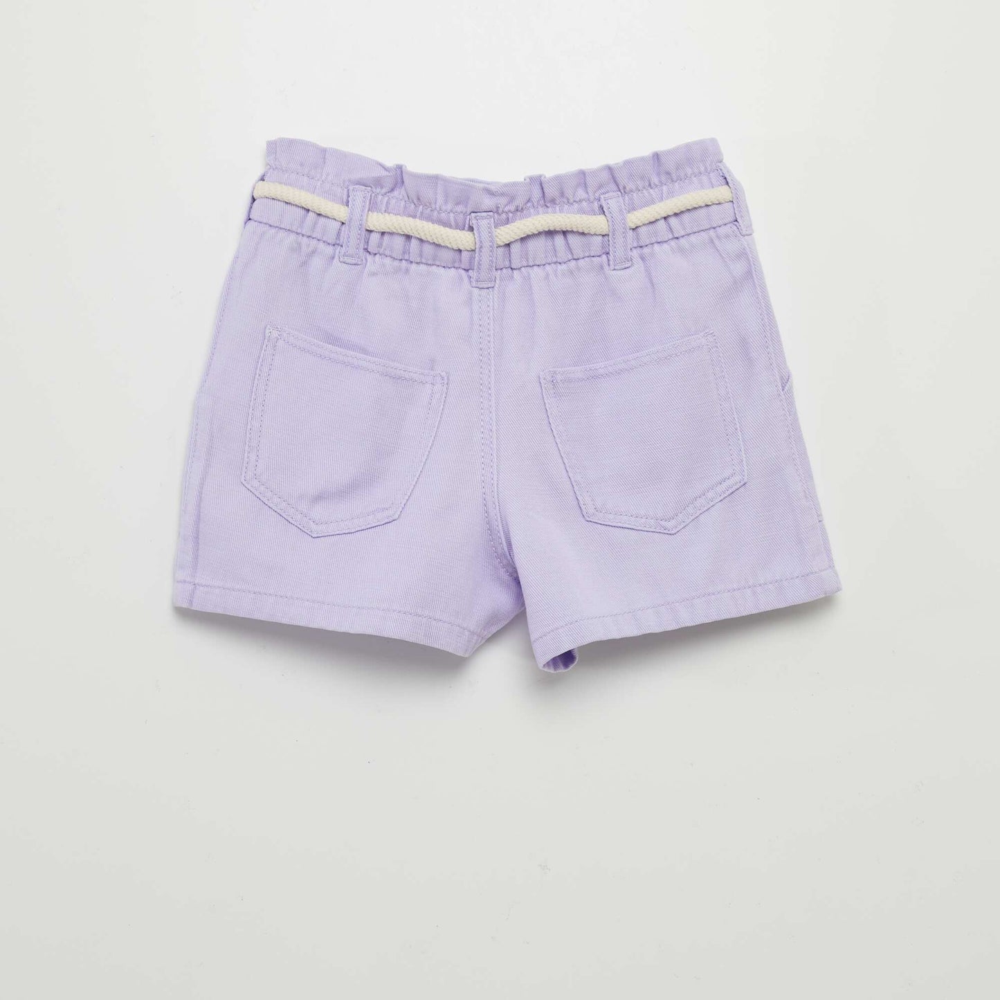 Short con cinturón de cuerda PURPURA