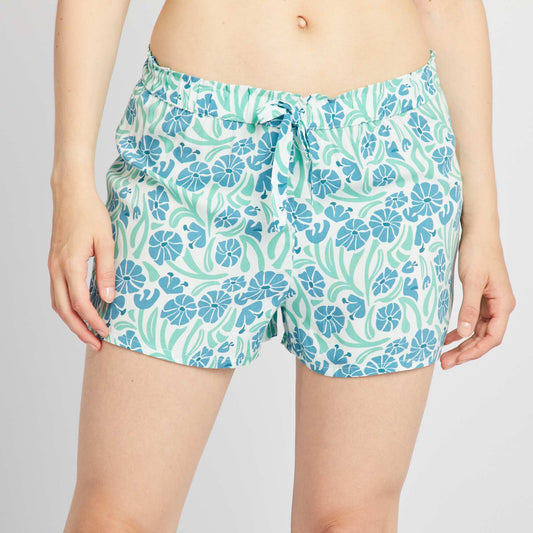 Short de pijama estampado AZUL