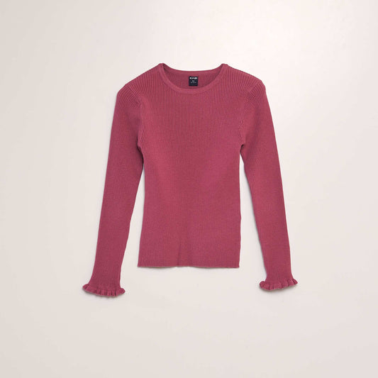 Sweater de canalé PURPURA