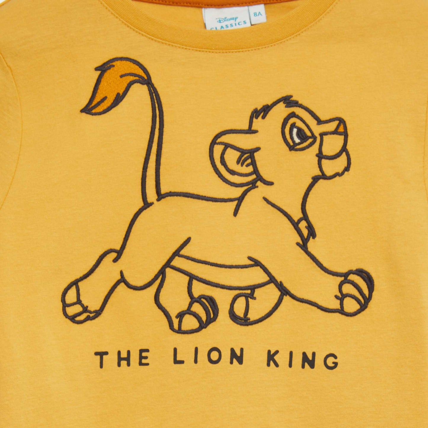 Camiseta de manga corta 'El rey león' AMARILLO