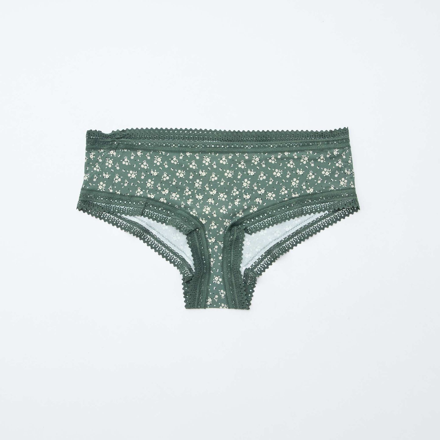 Pack de 3 shortys en microfibra estampada VERDE