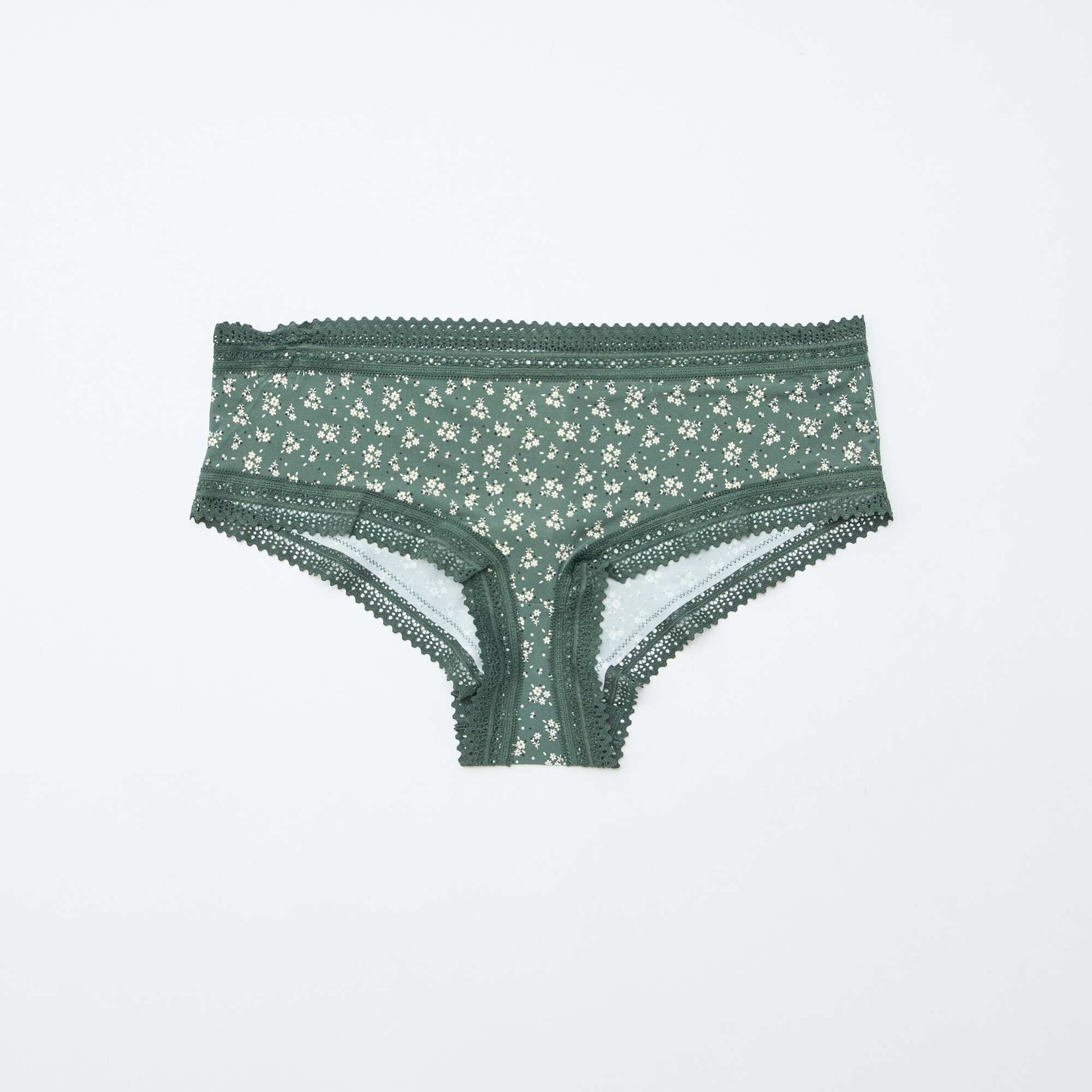 Pack de 3 shortys en microfibra estampada VERDE