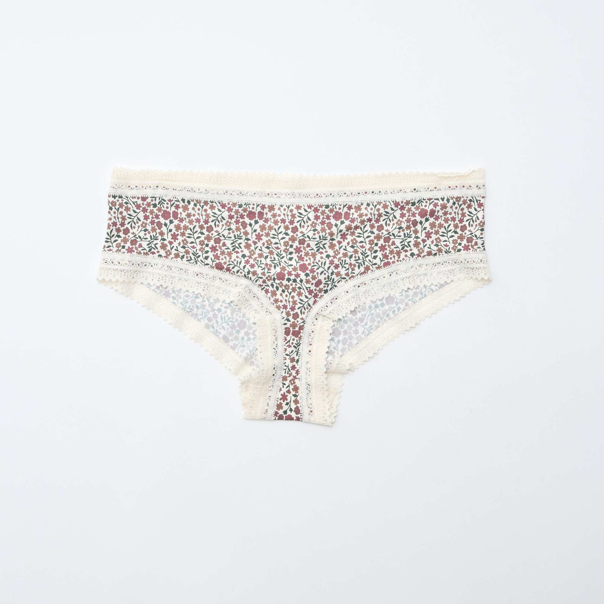 Pack de 3 shortys en microfibra estampada VERDE