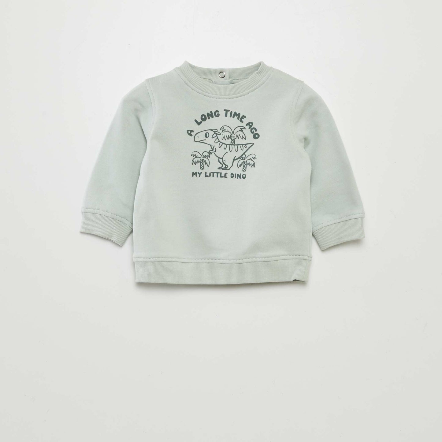 Buzo de chándal fina con estampado VERDE