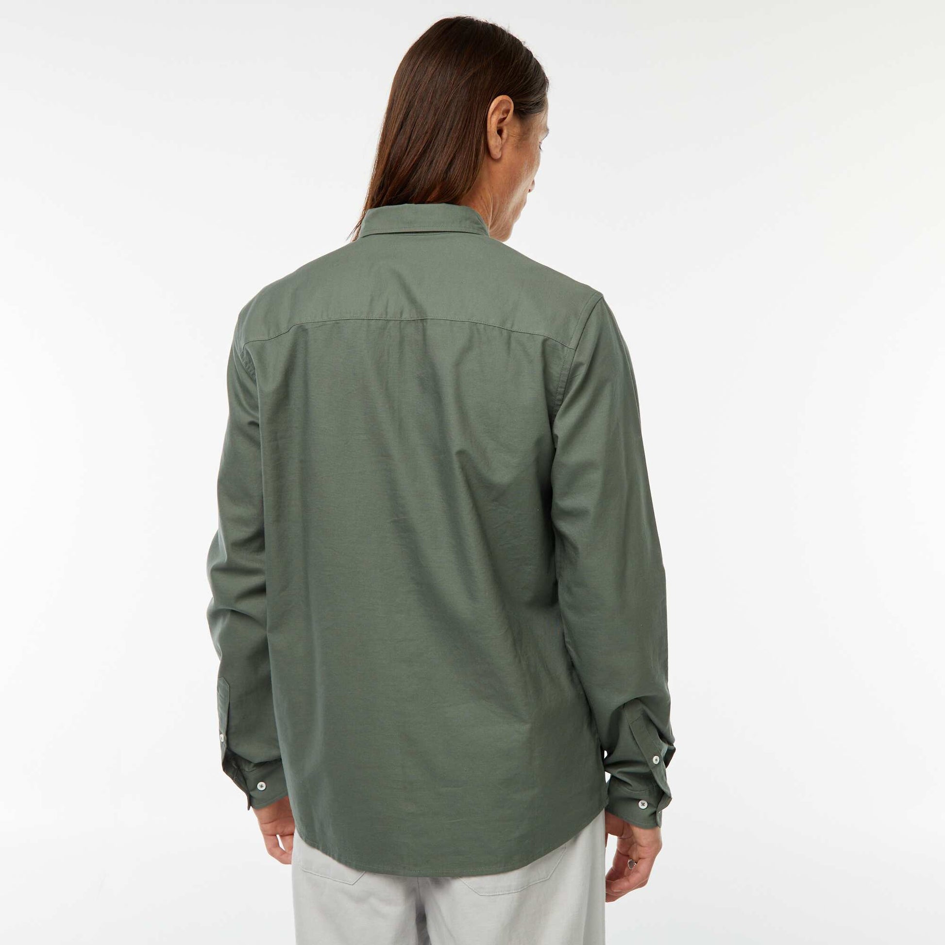 Camisa oxford regular fit VERDE