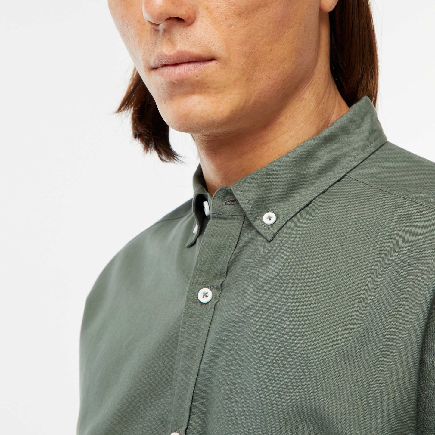 Camisa oxford regular fit VERDE