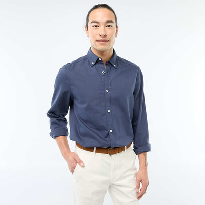 Camisa oxford regular fit AZUL