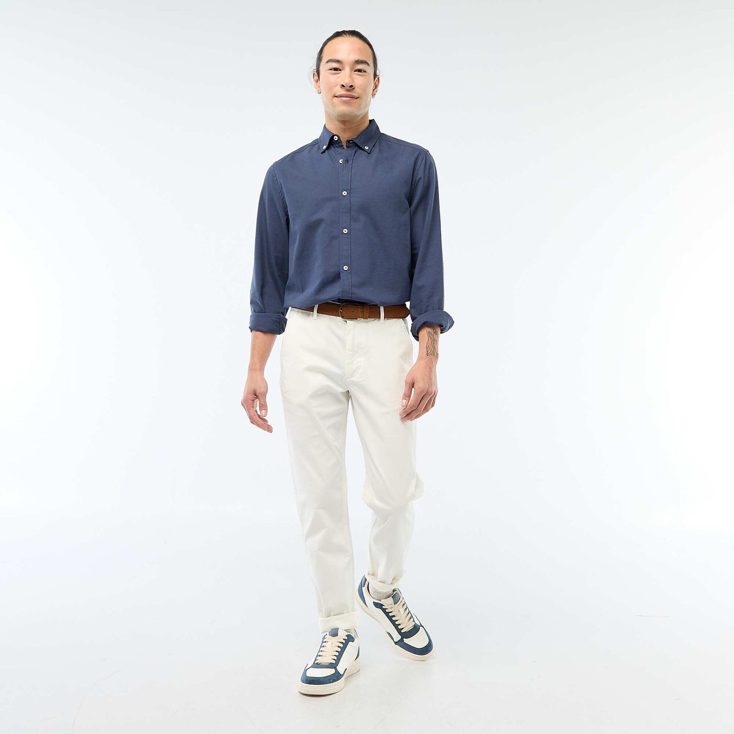 Camisa oxford regular fit AZUL