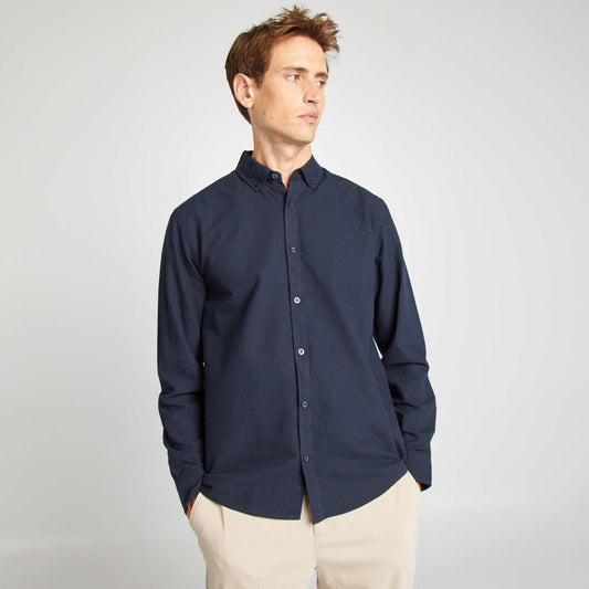 Camisa oxford regular fit AZUL