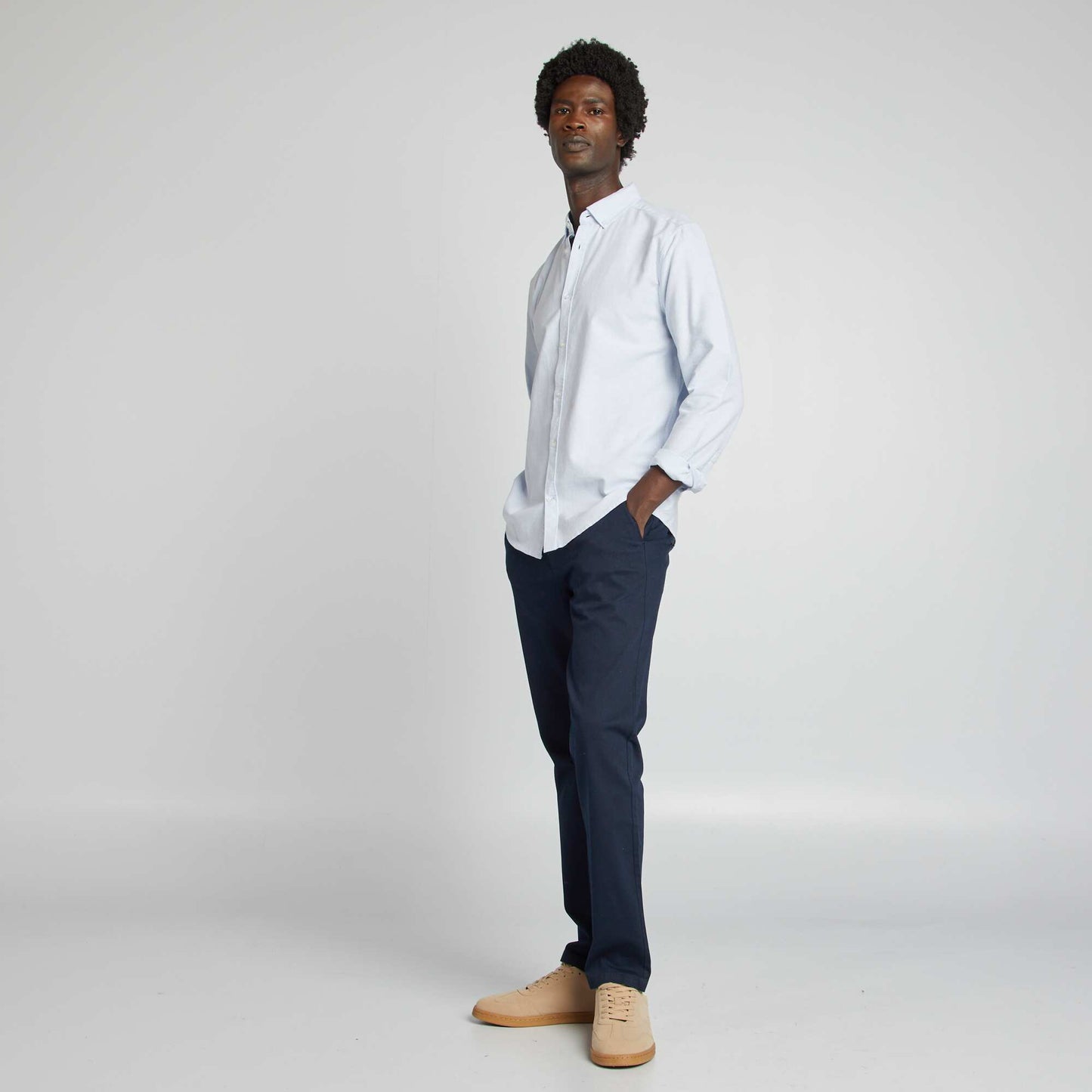 Camisa oxford regular fit AZUL